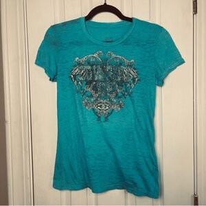 Blingy Cowgirl Up Graphic T-Shirt